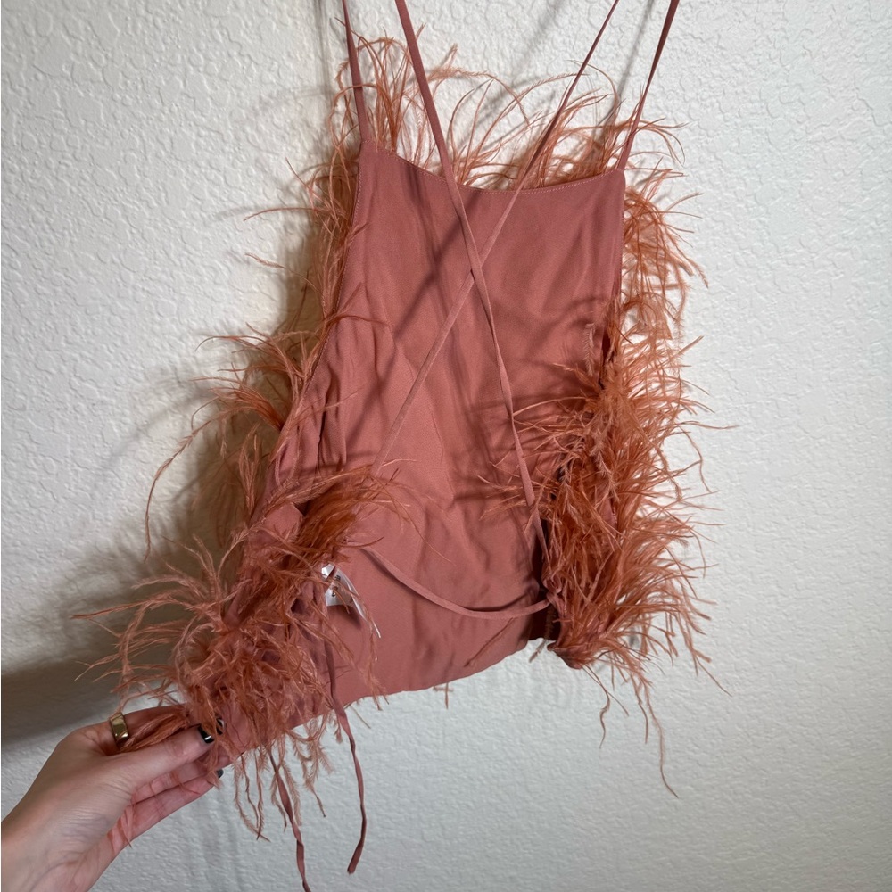 Cult Gaia Feathered Tank Top Joey Top - Picture 7 of 9